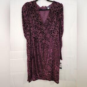 Tommy Hilfiger Plum Long Sleeve Dress